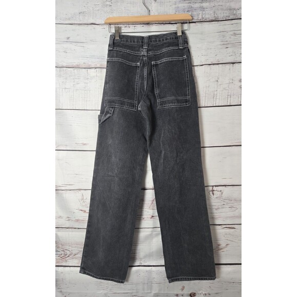 J. Galt Womens Jeans Size Small Black Mom Straight Leg Carpenter Y2k 90's - Picture 2 of 6